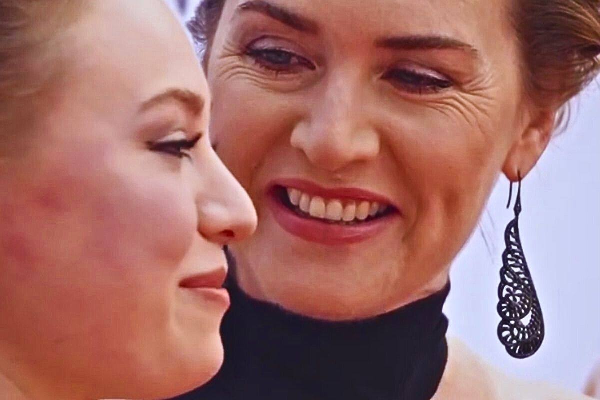 Mamma Winslet con la figlia