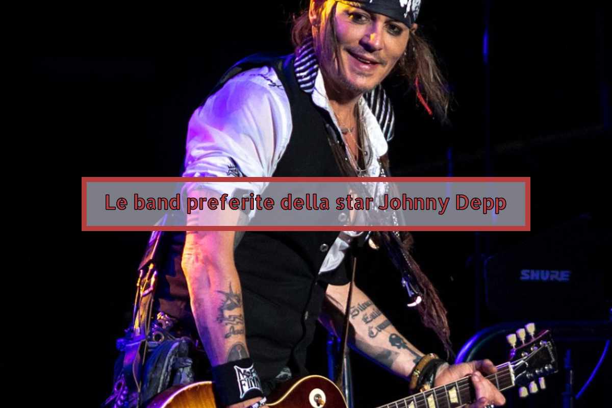 Johnny Depp durante un concerto