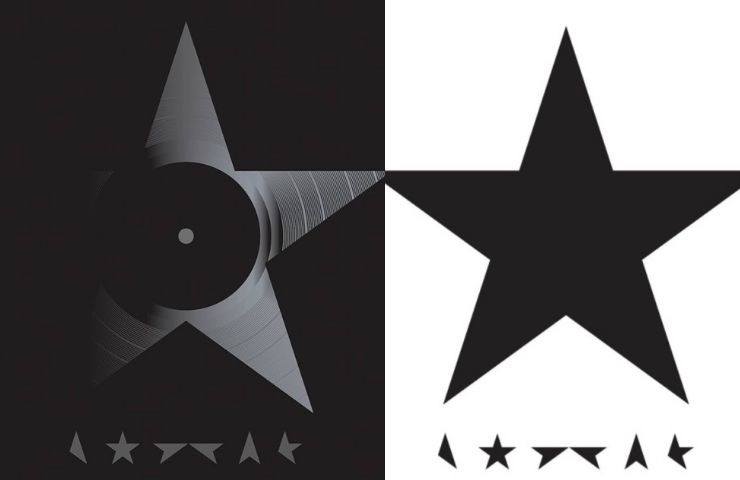 La copertina di Blackstar, versione vinile e CD
