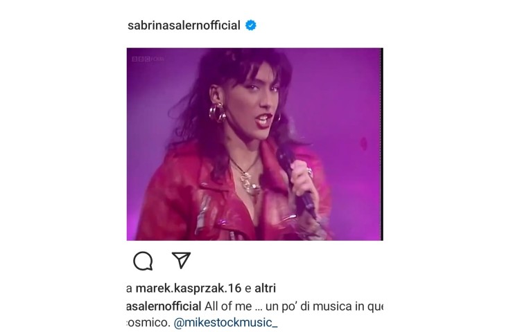 Sabrina Salerno com'era prima