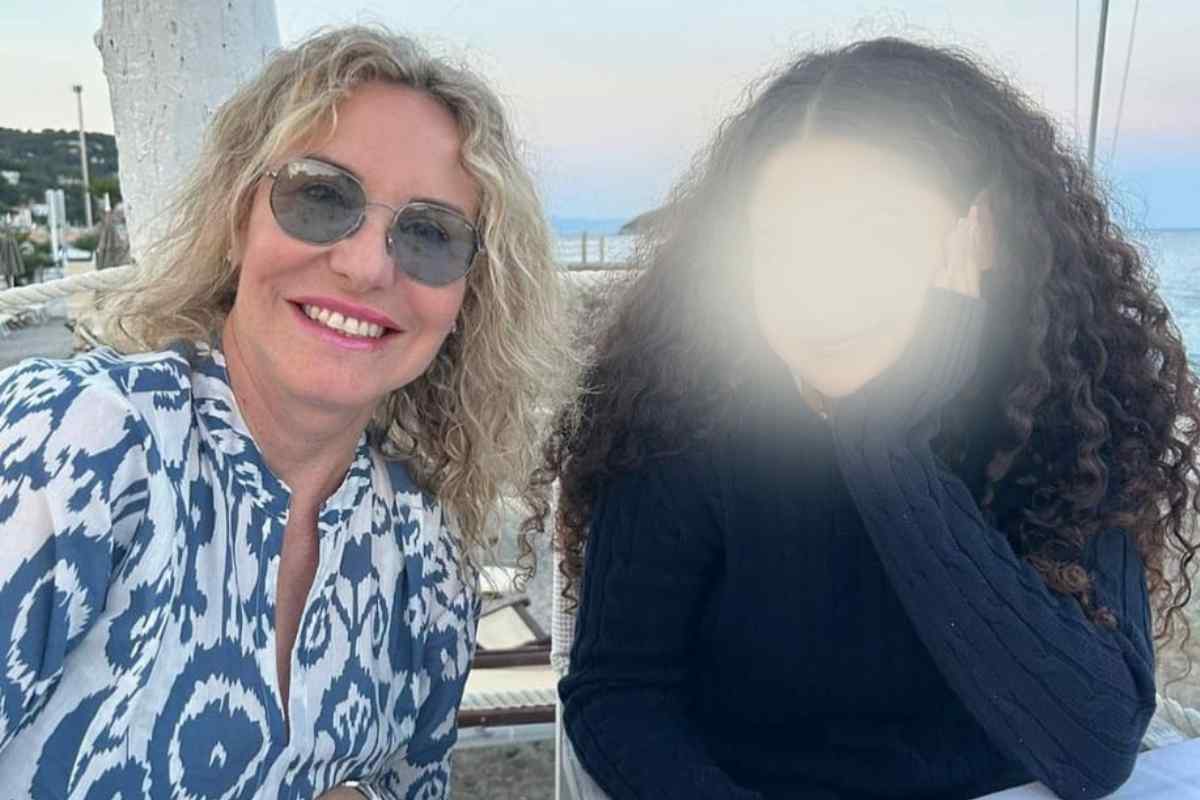 Antonella Clerici con la figlia