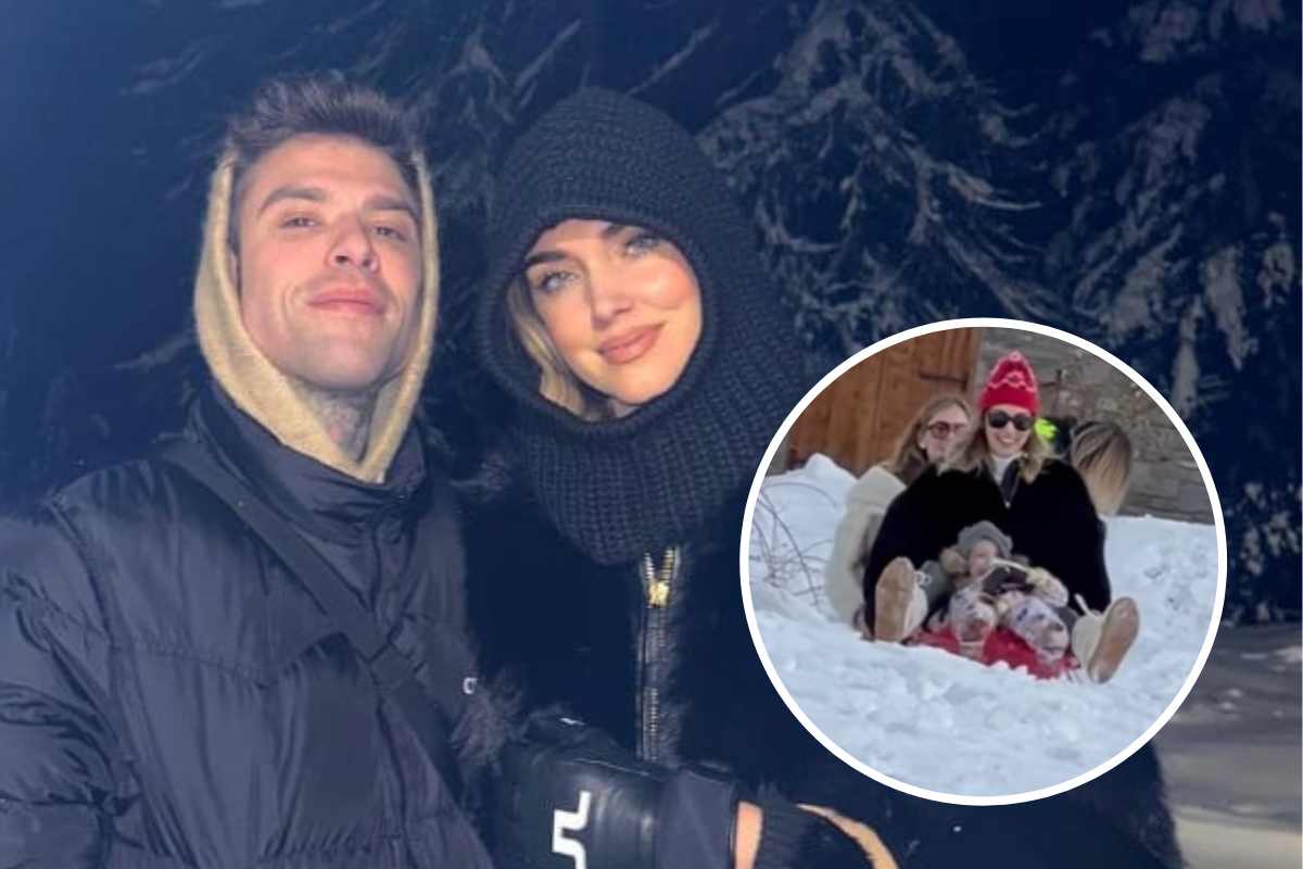 Chiara Ferragni e Fedez sulla neve