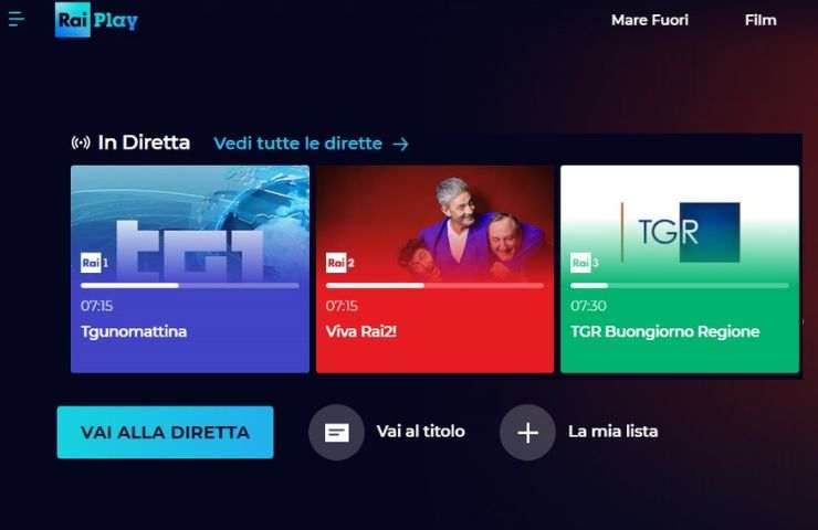 Sanremo diretta streaming RaiPlay