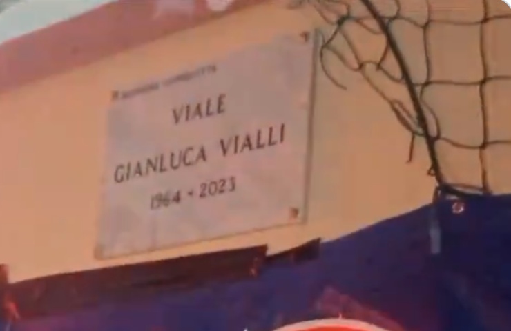 Vialli omaggiato dalla Rapallo Sampdoriano con una targa ed una strada a lui intitolata